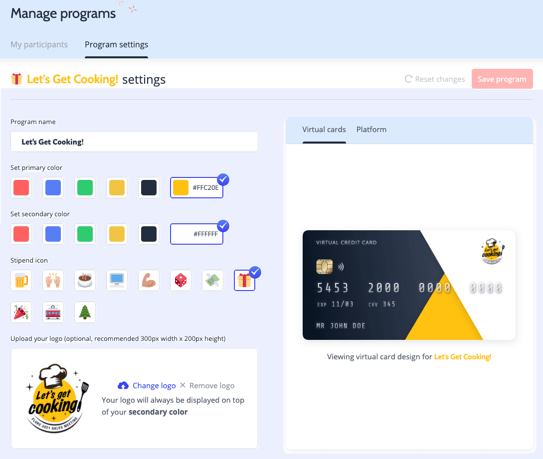 The Hoppier virtual credit card program for Fluke