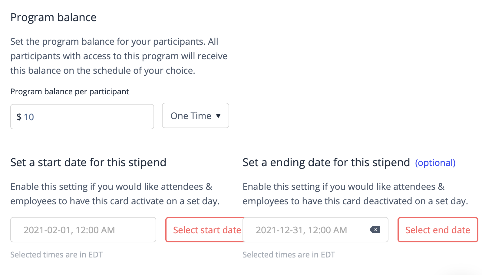 Setting a spending limit in Hoppier